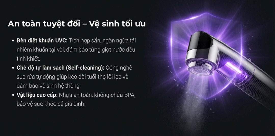 ANJIER T6 ứng dụng các công nghệ hiện đại để đảm bảo mỗi giọt nước đều tinh khiết