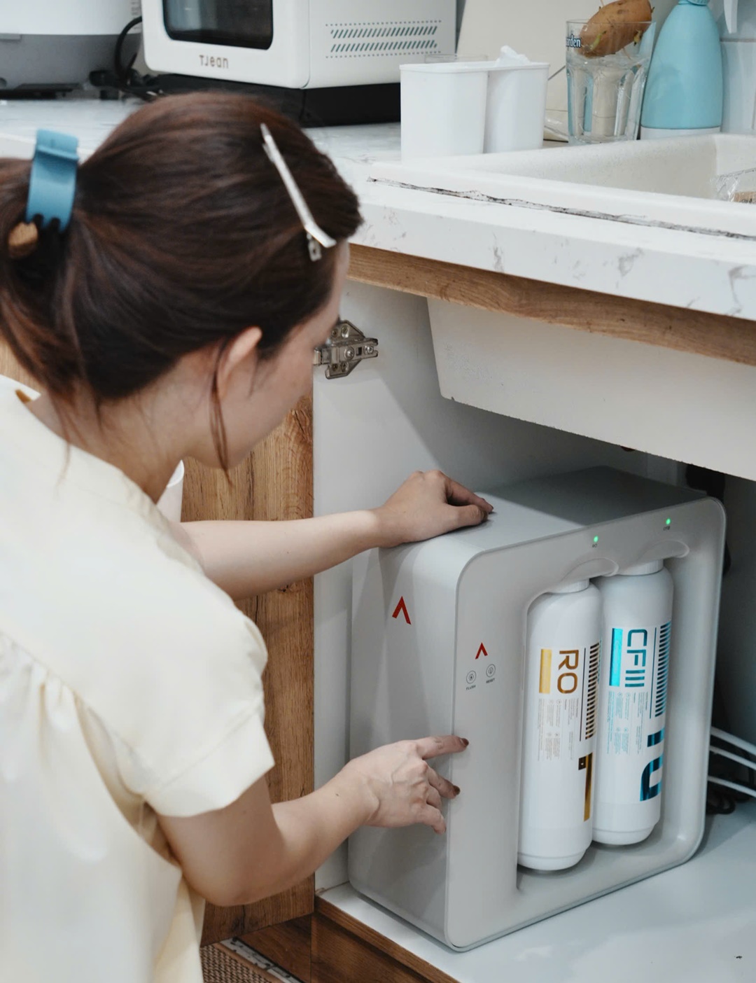 Máy lọc nước âm tủ bếp siêu mỏng ANJIER X3